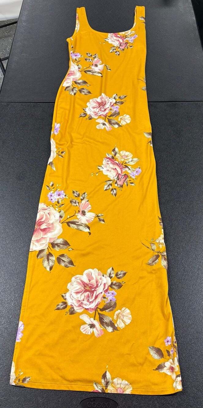 Womens Flower Pattern Sun Dress